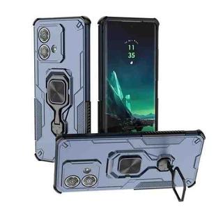 For Motorola Edge 40 Neo Metal Kickstand TPU Hybrid PC Phone Case(Blue)