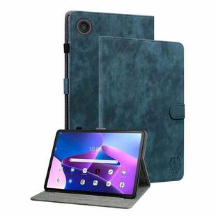For Lenovo ZhaoYang K10C 10.1 inch Embossed Tiger Pattern Leather Tablet Case(Dark Blue)