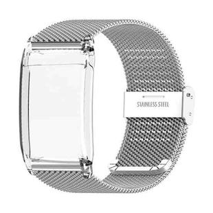 For WHOOP 4.0 Milanese Buckle Metal Steel Mesh Watch Band(Silver)
