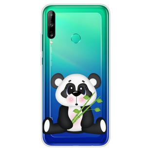 For Huawei P40 Lite E Coloured Drawing Pattern Highly Transparent TPU Protective Case(Bamboo Bear)