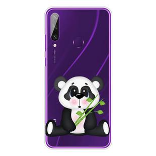 For Huawei Y6p (2020) Coloured Drawing Pattern Highly Transparent TPU Protective Case(Bamboo Bear)