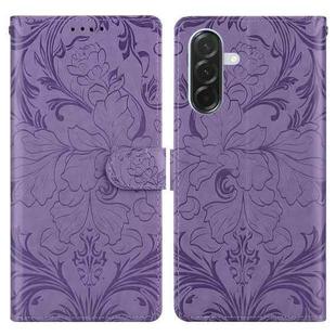 For Samsung Galaxy A26 / A36 / A56 Embossed Floral Pattern Leather Phone Case(Purple)
