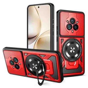 For Realme 14 Pro 5G Armor Rotating Holder MagSafe Phone Case(Red)