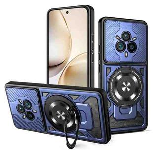 For Realme 14 Pro 5G Armor Rotating Holder MagSafe Phone Case(Blue)