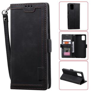 For Samsung Galaxy Note 20 Retro Splicing Horizontal Flip Leather Case with Card Slots & Holder & Wallet(Black)
