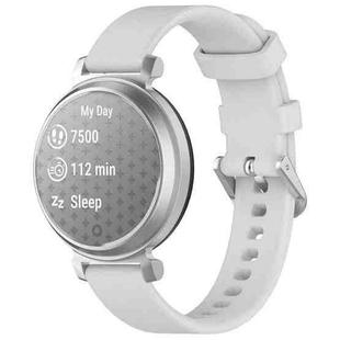 For Garmin Lily 2 xDfind Quick Release Silver Buckle Silicone Watch Band Wristband(Light Grey)