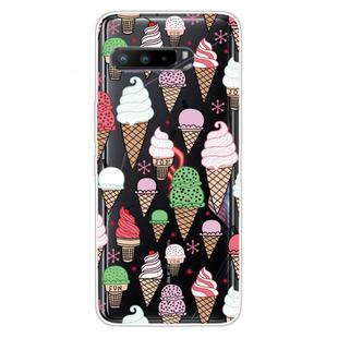 For Asus ROG Phone 3 ZS661KS Shockproof Painted Transparent TPU Protective Case(Ice Cream)