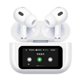 WK WS-26 Liton Series ANC+ENC Wireless Earbuds with Smart Color Screen(White)