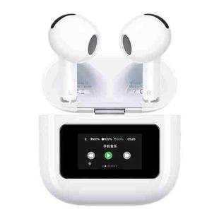 WK WS-27 Liton Series Wireless Earbuds with Smart Color Screen(White)