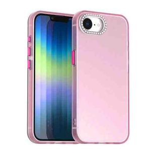 For iPhone 16e Candy Diamond Frosted PC Hybrid TPU Phone Case(Red)