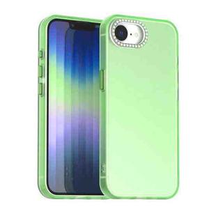 For iPhone 16e Candy Diamond Frosted PC Hybrid TPU Phone Case(Green)