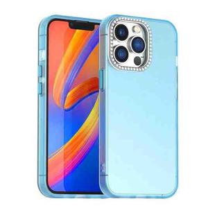 For iPhone 13 Pro Candy Diamond Frosted PC Hybrid TPU Phone Case(Blue)