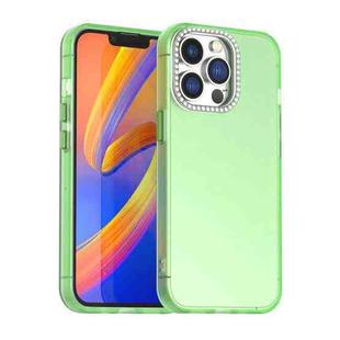 For iPhone 13 Pro Candy Diamond Frosted PC Hybrid TPU Phone Case(Green)