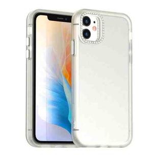 For iPhone 11 Candy Diamond Frosted PC Hybrid TPU Phone Case(White)