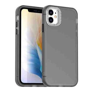 For iPhone 11 Candy Diamond Frosted PC Hybrid TPU Phone Case(Black)