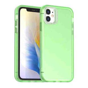 For iPhone 11 Candy Diamond Frosted PC Hybrid TPU Phone Case(Green)