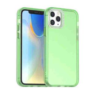 For iPhone 11 Pro Candy Diamond Frosted PC Hybrid TPU Phone Case(Green)