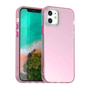 For iPhone 12 Pro Candy Diamond Frosted PC Hybrid TPU Phone Case(Red)