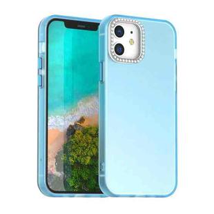 For iPhone 12 Pro Candy Diamond Frosted PC Hybrid TPU Phone Case(Blue)
