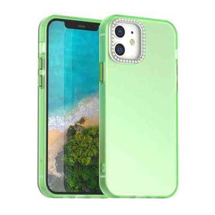 For iPhone 12 Pro Candy Diamond Frosted PC Hybrid TPU Phone Case(Green)