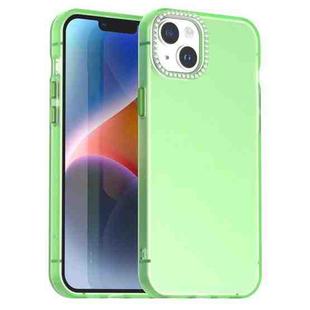 For iPhone 15 Plus Candy Diamond Frosted PC Hybrid TPU Phone Case(Green)