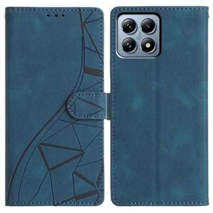 For Xiaomi 14T Pro Triangles Embossed Leather Phone Case(Blue)