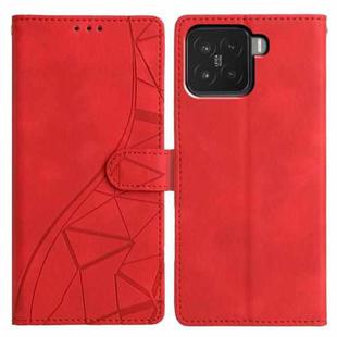 For Xiaomi 15 Pro Triangles Embossed Leather Phone Case(Red)