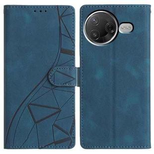 For Xiaomi Poco F7 Pro / F7 Ultra Triangles Embossed Leather Phone Case(Blue)