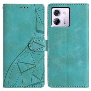 For Xiaomi Poco M7 Pro 5G Triangles Embossed Leather Phone Case(Green)