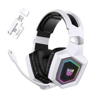 ONIKUMA GT806 Tri-mode Bluetooth 2.4G Wired E-sports Game Headset(White)