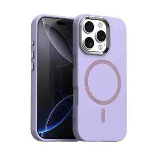 For iPhone 16 Pro Glitter Series Magsafe PC Hybrid TPU Phone Case(Purple)