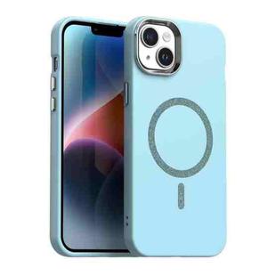 For iPhone 14 Glitter Series Magsafe PC Hybrid TPU Phone Case(Blue)