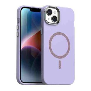 For iPhone 13 Glitter Series Magsafe PC Hybrid TPU Phone Case(Purple)