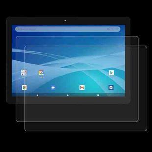 For Danew Dslide 1021 Tablet 10.1 2pcs 9H 0.3mm Explosion-proof Tempered Glass Film
