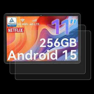 For Tabwee W90 Tablet 11 inch 2pcs 9H 0.3mm Explosion-proof Tempered Glass Film