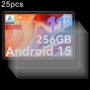 For Tabwee T90 Tablet 11 inch 25pcs 9H 0.3mm Explosion-proof Tempered Glass Film