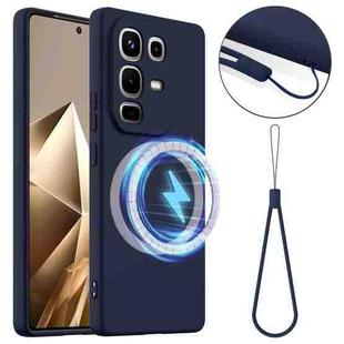 For Infinix Note 50 4G / 50 Pro 4G  Shockproof Silicone Magsafe Phone Case(Navy Blue)