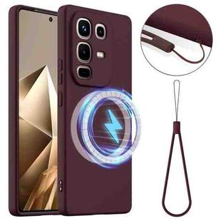 For Infinix Note 50 4G / 50 Pro 4G  Shockproof Silicone Magsafe Phone Case(Plum Color)