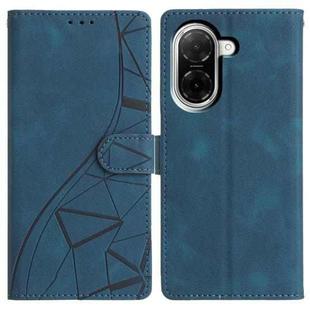 For Redmi A5 4G 173.3mm Triangles Embossed Leather Phone Case(Blue)