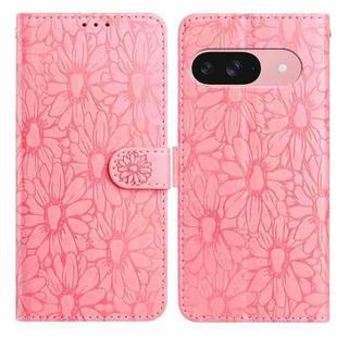For Google Pixel 10 Daisy Embossed Leather Phone Case(Pink)
