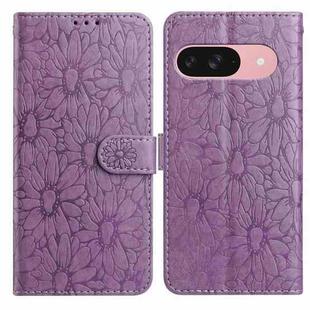 For Google Pixel 10 Daisy Embossed Leather Phone Case(Light Purple)