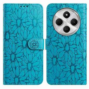 For Redmi 14C Daisy Embossed Leather Phone Case(Blue)