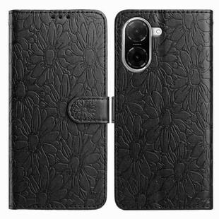 For Redmi A5 4G 173.3mm Daisy Embossed Leather Phone Case(Black)
