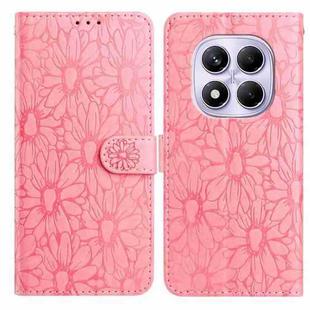 For Redmi Note 14 Pro 5G Daisy Embossed Leather Phone Case(Pink)