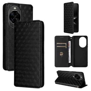 For Huawei nova 14 Pro 5G Cubic Grid Texture Flip Leather Phone Case(Black)