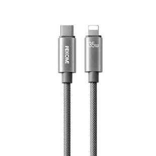WK WDC-65 PD35W Type-C to 8 Pin Fast Charging Data Cable, Length: 1.2m(Grey)