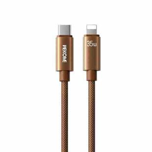 WK WDC-65 PD35W Type-C to 8 Pin Fast Charging Data Cable, Length: 1.2m(Brown)