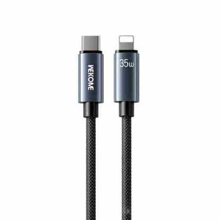 WK WDC-65 PD35W Type-C to 8 Pin Fast Charging Data Cable, Length: 1.2m(Black)