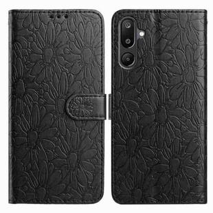 For Samsung Galaxy F16 5G / M16 5G Daisy Embossed Leather Phone Case(Black)