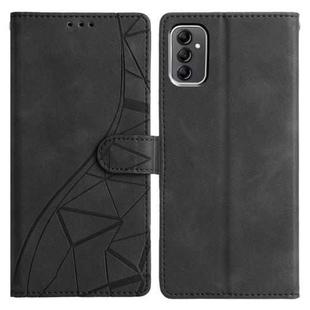 For Samsung Galaxy A14 5G Triangles Embossed Leather Phone Case(Black)